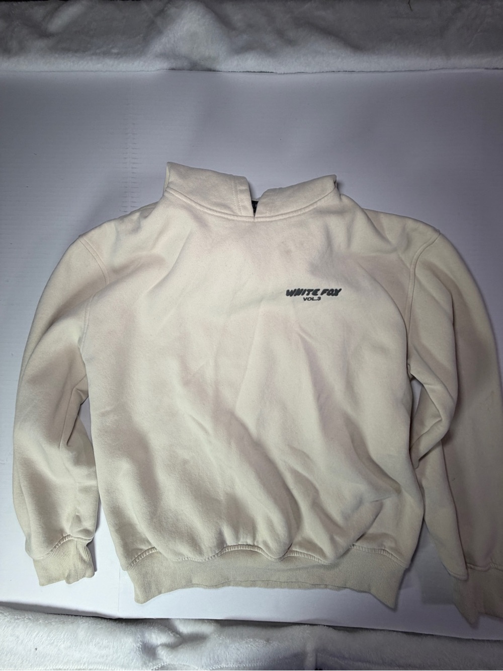 White Fox Boutique Cream Relaxed Pullover Hoodie